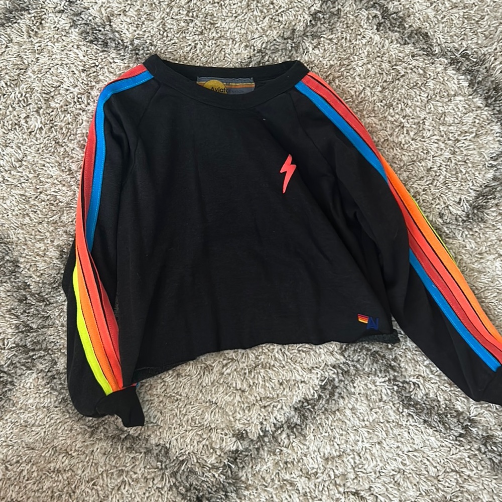 Cropped Aviator Nation Crew Neck!